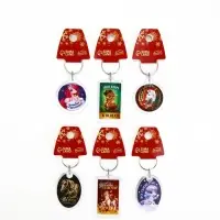 Брелок из пластика &laquo;С Новым годом&raquo;, 6 шт., 5&times;4 см, МИКС