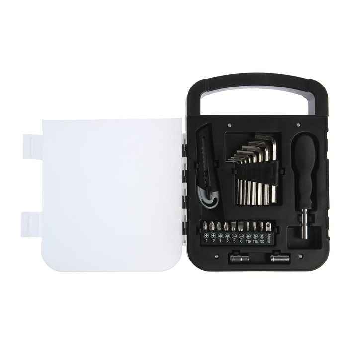 Набор инструментов ТУНДРА, пластиковый кейс, 22 предмета Набор инструментов ТУНДРА, пластиковый кейс, 22 предмета