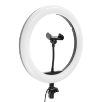 Светодиодная кольцевая лампа M33, лампа 32 см, 10 Вт, чёрная