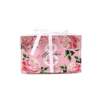 Коробка для капкейков, кондитерская упаковка, 4 ячейки &laquo;Поздравляю с 8 марта&raquo;, 16 х 16 х 10 см