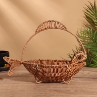 Корзинка в форме рыбки, 11х32х25 см, ротанг