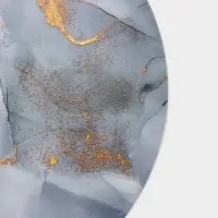 Салфетка сервировочная на стол &laquo;Камень&raquo;, d=38 см, цвет серый