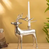 Подсвечник "Олень" 26,5х8,5х34,5 см, алюминий