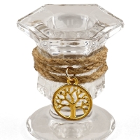 Подсвечник, дерево, 5 х 5,5 см