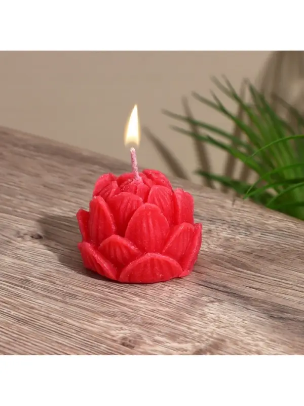 Свеча "Лотос" 5х5х6 см, соевый воск