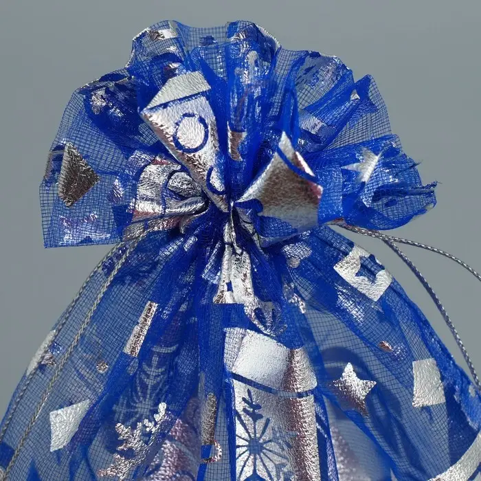 Мешочек подарочный органза &laquo;Зимние радости&raquo;, 20 х 30 см +/- 1.5 см