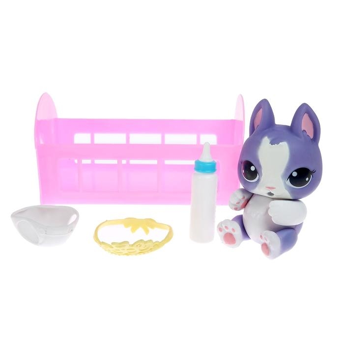 Игрушка-сюрприз &laquo;Плюш сплюш&raquo; в кроватке с аксессуаром, zoo-МИКС