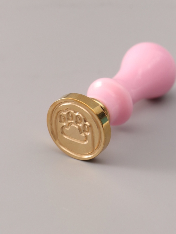 Сургучный набор "Лапка котика" печать, ручка, сургуч 12,5х10х3,6 см