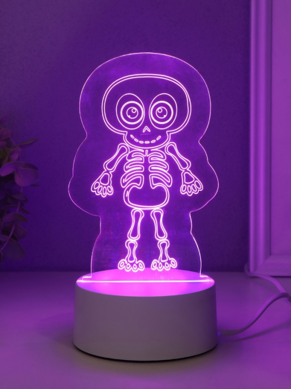 Светильник "Скелетик" LED RGB от сети RISALUX 9,5х8,5х14,8 см