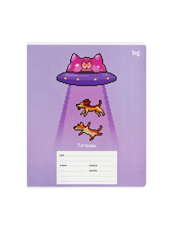 Тетрадь 12 листов в клетку &laquo;Кошечки&raquo;, МИКС