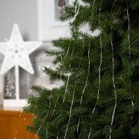 Гирлянда «Конский хвост» 10 нитей по 1 м, IP20, серебристая нить, 100 LED, свечение тёплое белое, 12 В Гирлянда «Конский хвост» 10 нитей по 1 м, IP20, серебристая нить, 100 LED, свечение тёплое белое, 12 В