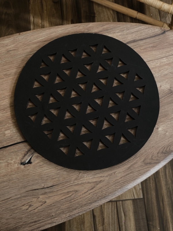 Панно резное МДФ Панно резное МДФ "Цветы", 40х40х0,6 см