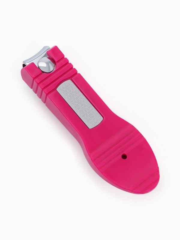 Кусачки-книпсер педикюрные, с пилкой, 7 см, цвет МИКС