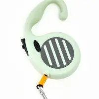 Рулетка - поводок для собак, лента  3 м, зелёная