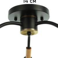 Люстра "Гундер" 3хЕ27 40Вт черный 57х57х25 см Люстра "Гундер" 3хЕ27 40Вт черный 57х57х25 см