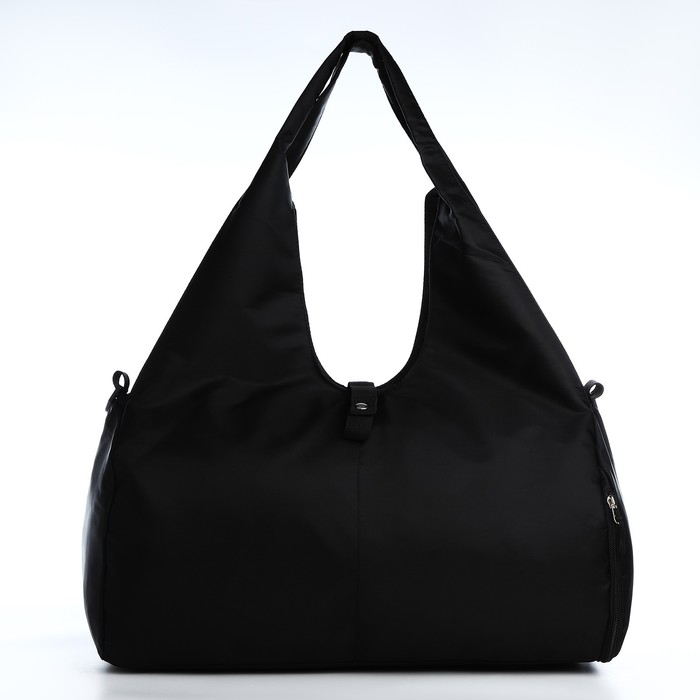 Сумка спортивная для йоги, на молнии, 48*25*21 см, цвет чёрный