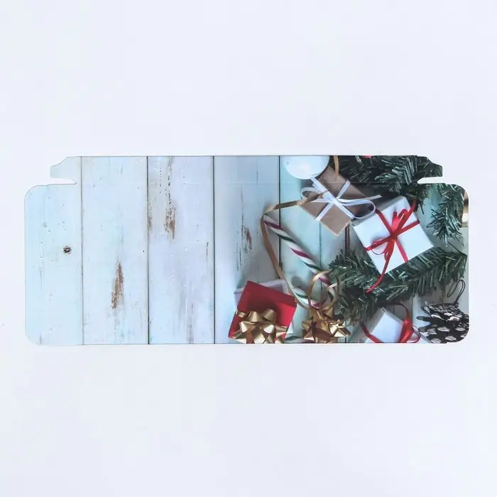 Коробка для шоколада без окна &laquo;Елка с игрушками&raquo;, 17.1&times;8&times;1.4 см