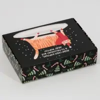 Коробка подарочная новогодняя складная &laquo;Веди себя хорошо&raquo;, 21 х 15 х 5 см, Новый год