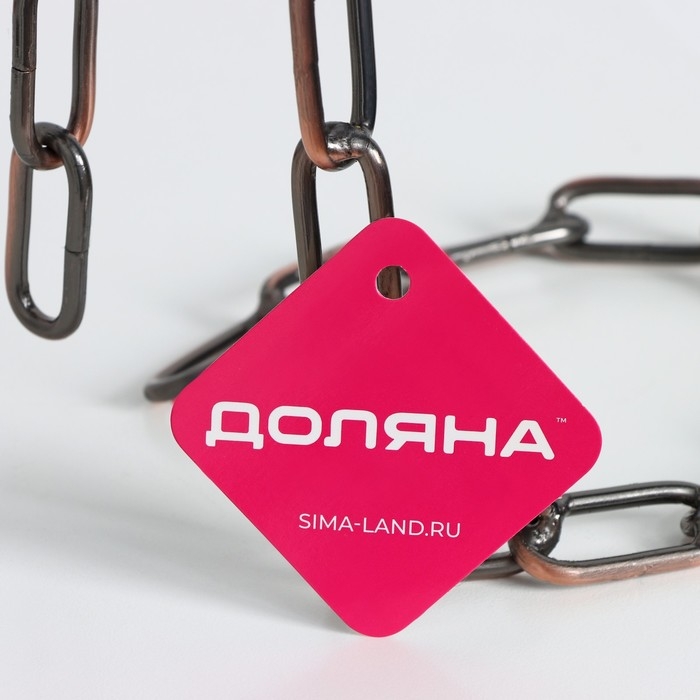 Подставка для бутылки Доляна &laquo;Цепь&raquo;, 18,5&times;13&times;19 см, цвет коричневый