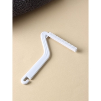 Скребок для чистки одежды, ковров, мебели, двусторонний Доляна, металл+пластик, 10,8&times;16,5 см