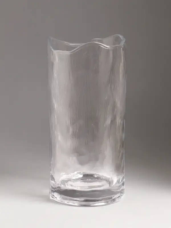 Ваза стекло настольная "Вега" 25х12 см, прозрачный