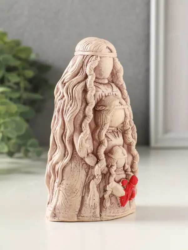 Фигурка гипс &laquo;Оберег Родовница&raquo;, 12 см, эффект состаривания, слоновая кость