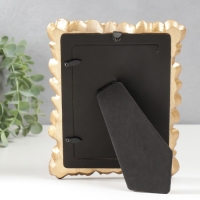 Фоторамка полистоун 10х15 см "Листочки" золото 21х16 см