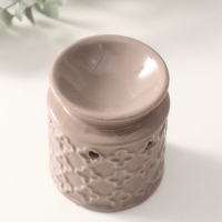 Аромалампа керамика "Крестики" серая 7х7х7,7 см Аромалампа керамика "Крестики" серая 7х7х7,7 см