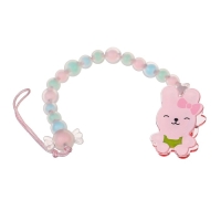 Держатель для соски - пустышки M&B &laquo;Зайка&raquo;, розовый