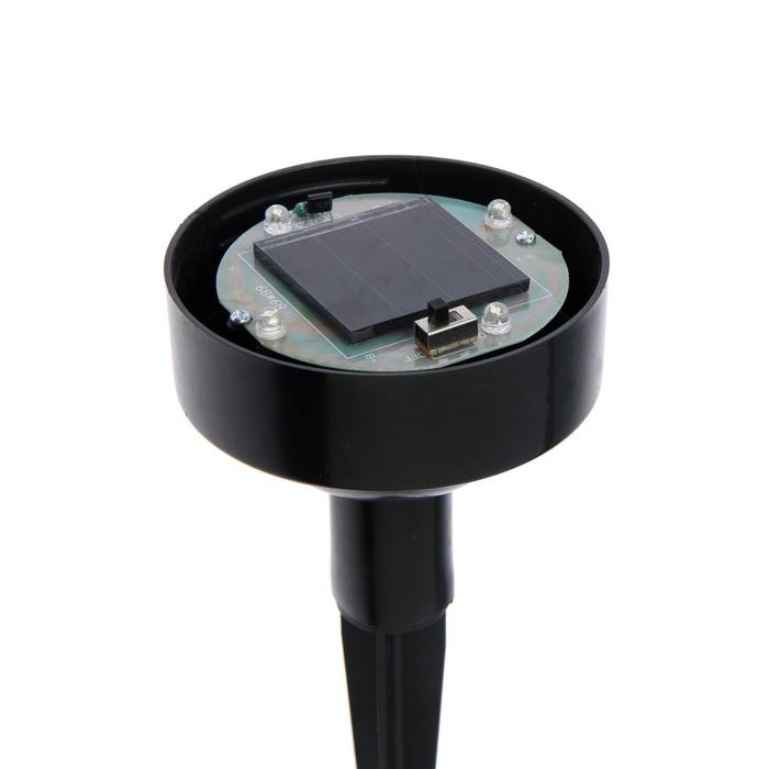 Садовый светильник на солнечной батарее &laquo;Большой шар&raquo;, 20&times;42&times;20 см, 4 LED, свечение белое