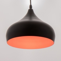 Подвес BayerLux "Купол дуо" Е27 черный-красный 24х24х18-118см