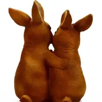 Фигура садовая  26*17*13 см  "Семья зайцев"