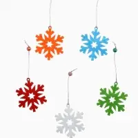 Набор ёлочных украшений "Снежинки" 5 шт