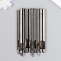 Набор пробойников (d=0,5;1;1,5;2;2,5) с ленточным перфоратором (d=3;3,5;4;4,5;5) и молотком 960411 Набор пробойников (d=0,5;1;1,5;2;2,5) с ленточным перфоратором (d=3;3,5;4;4,5;5) и молотком 960411