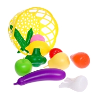 Набор продуктов &laquo;Фрукты и овощи в корзине&raquo;, 11 предметов, МИКС