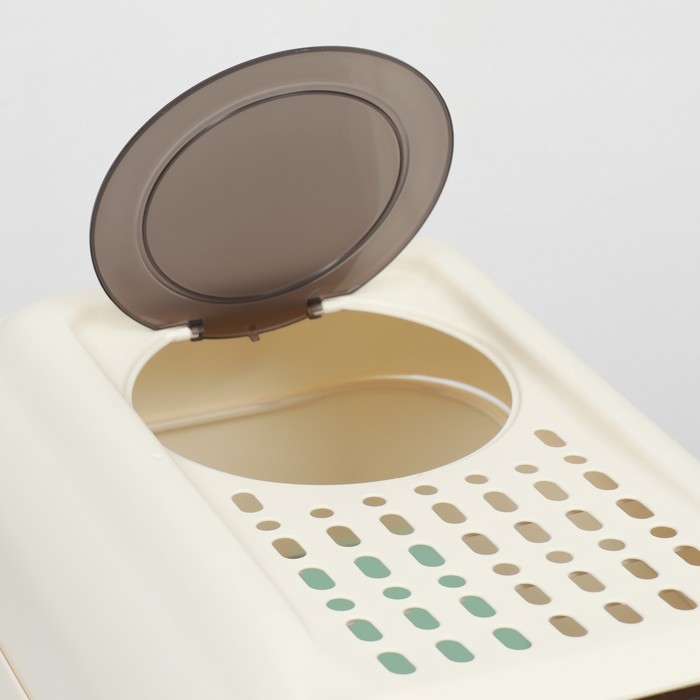 Туалет закрытый с откидным верхом 36 х 51 х 34 см, голубой