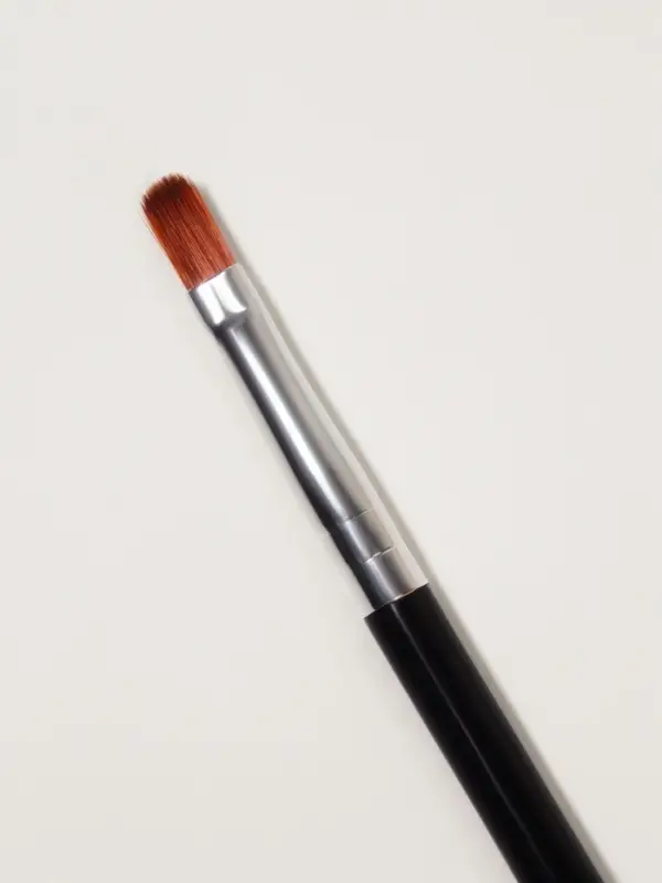 Кисть для макияжа, 2в1, 13.5 см, чёрная