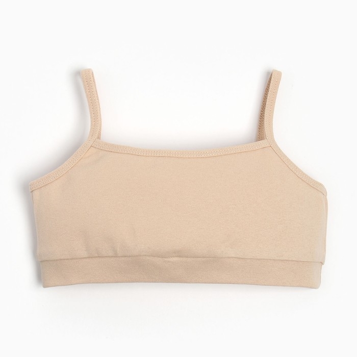 Топ для девочки MINAKU цвет бежевый, рост 134 см