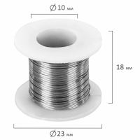 Проволока стальная для рукоделия, диаметр 0,3 мм, 12 цветов по 10 м