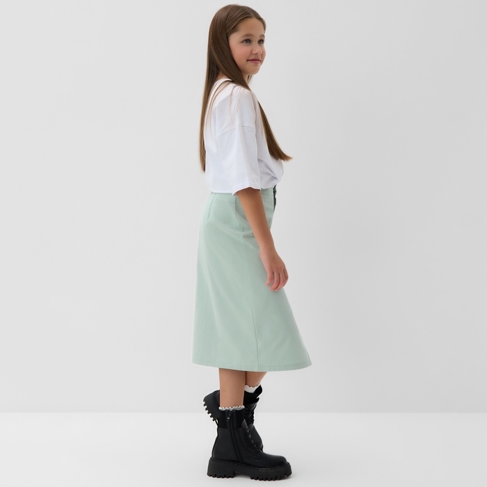 Юбка для девочки MINAKU: Jeans collection, цвет мятный, рост 146 см Юбка для девочки MINAKU: Jeans collection, цвет мятный, рост 146 см