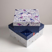 Набор подарочных коробок 6 в 1 &laquo;Новогодний&raquo;, 10.2 х 10.2 х 6 см - 20 х 20 х 11 см, Новый год