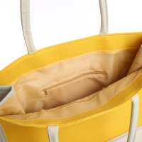 Сумка пляжная без застёжки, цвет молочный/жёлтый Сумка пляжная без застёжки, цвет молочный/жёлтый