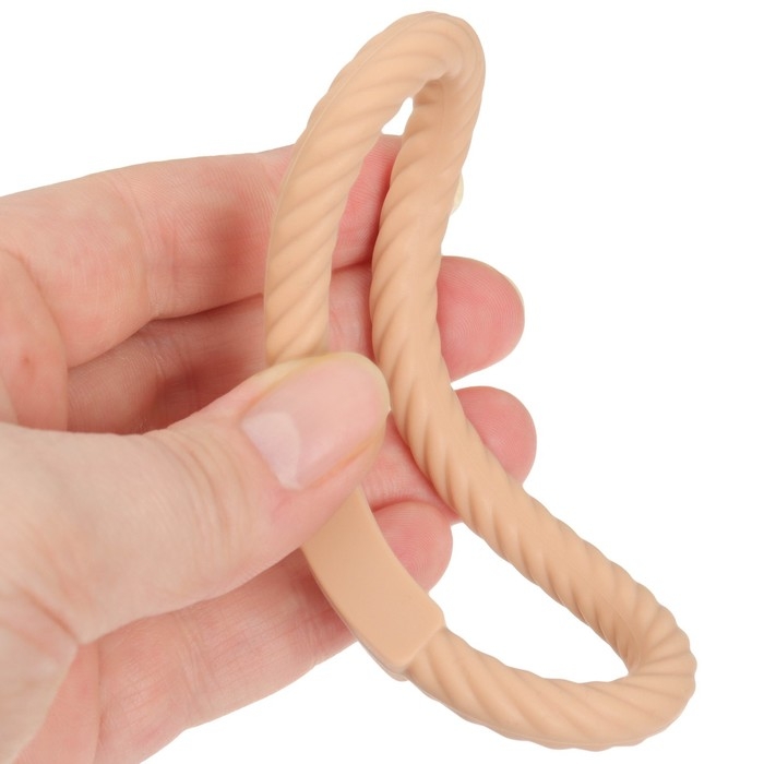 Прорезыватель силиконовый &laquo;Браслетик&raquo;, цвет бежевый, Mum&Baby