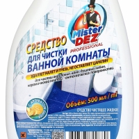 Mister Dez PROFESSIONAL Средство для чистки акриловых ванн и душевых кабин с ароматом дыни, на основ