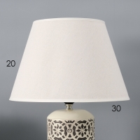 Настольная лампа с абажуром RISALUX &laquo;Ивела&raquo;, Е27, 40 Вт, 30&times;30&times;39 см