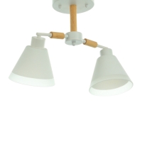 Люстра "Вудли" 2хЕ27 40Вт белый 45х16х29 см