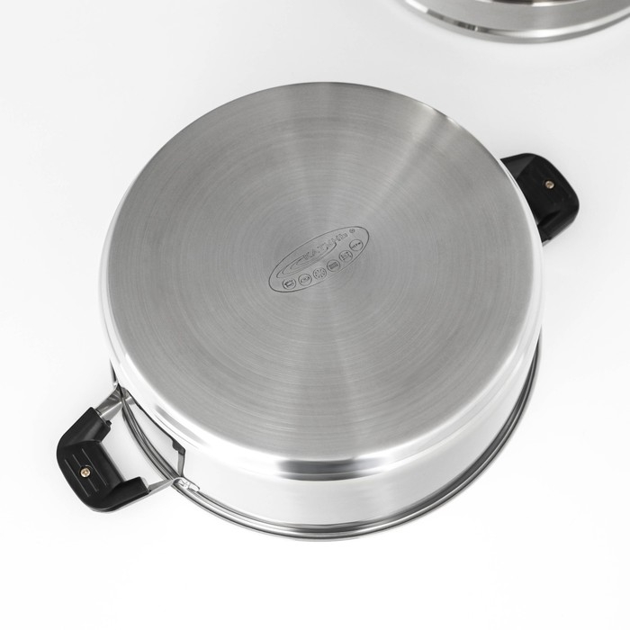 Мантоварка &laquo;Алтын&raquo;, 7,5 л, d=30 см, 5 секций, металлическая крышка, капсульное дно, индукция