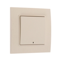 Выключатель TOT Elegant, 10 А, 1 кл., с подсветкой, скрытый, бежевый