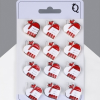 Брошь &laquo;Сердце&raquo; из рукопожатия, цвет МИКС (неделимая фасовка 12 шт., цена за шт.)