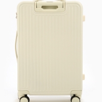 Чемодан 24", PС, 42*27*66, отд на молнии, код замок, 4 колеса, белый